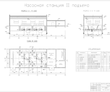 Чертеж Расчет насосной станции 2-го подъема