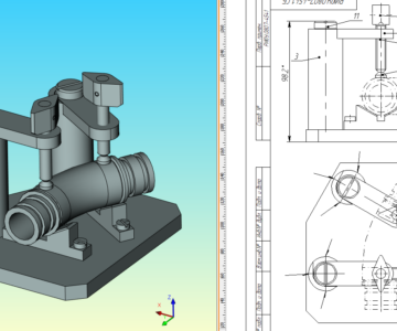 3D модель Приспособление для сварки втулок к угловой трубе