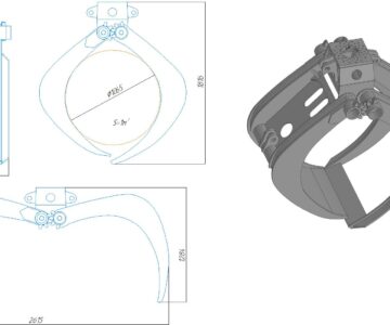 3D модель Грейферный лесозахват