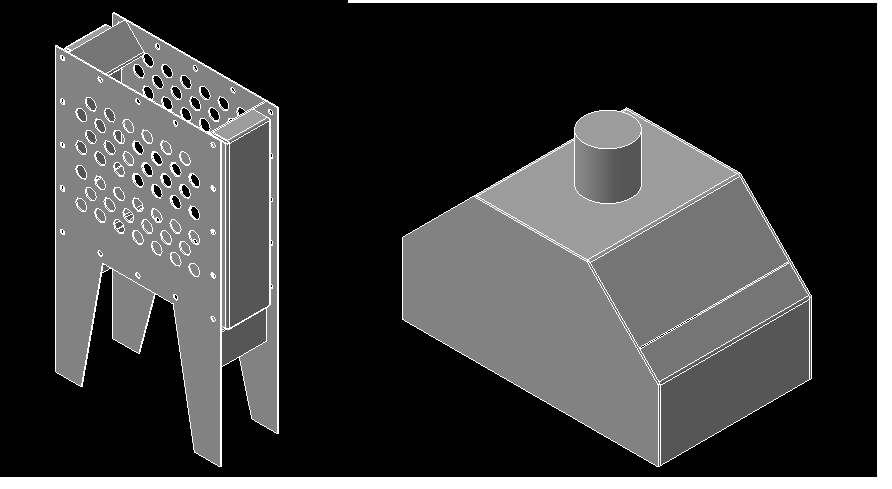 3D модель Котёл отопительный 600х350х124мм