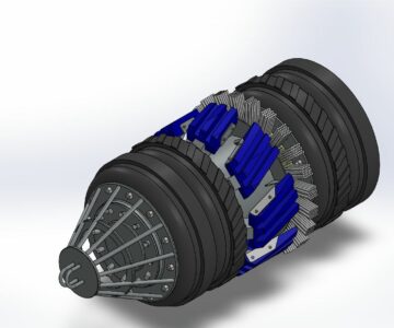 3D модель Очистной скребок для нефтепровода типа СКР4