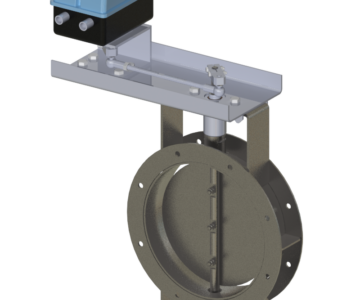 3D модель Заслонка Ду300 Регулирования расхода дымовых газов.