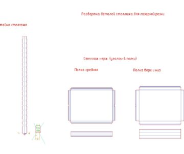 3D модель Стеллаж производственный из нержавейки для общепита