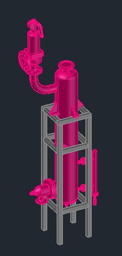 3D модель Сепаратор непрерывной продувки Ду300, Рр=0,7МПа, Тр=170оС, V=0,155м3