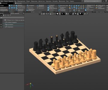 3D модель Шахматы - интересная модель