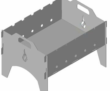 3D модель Мангал сборный 1,5мм