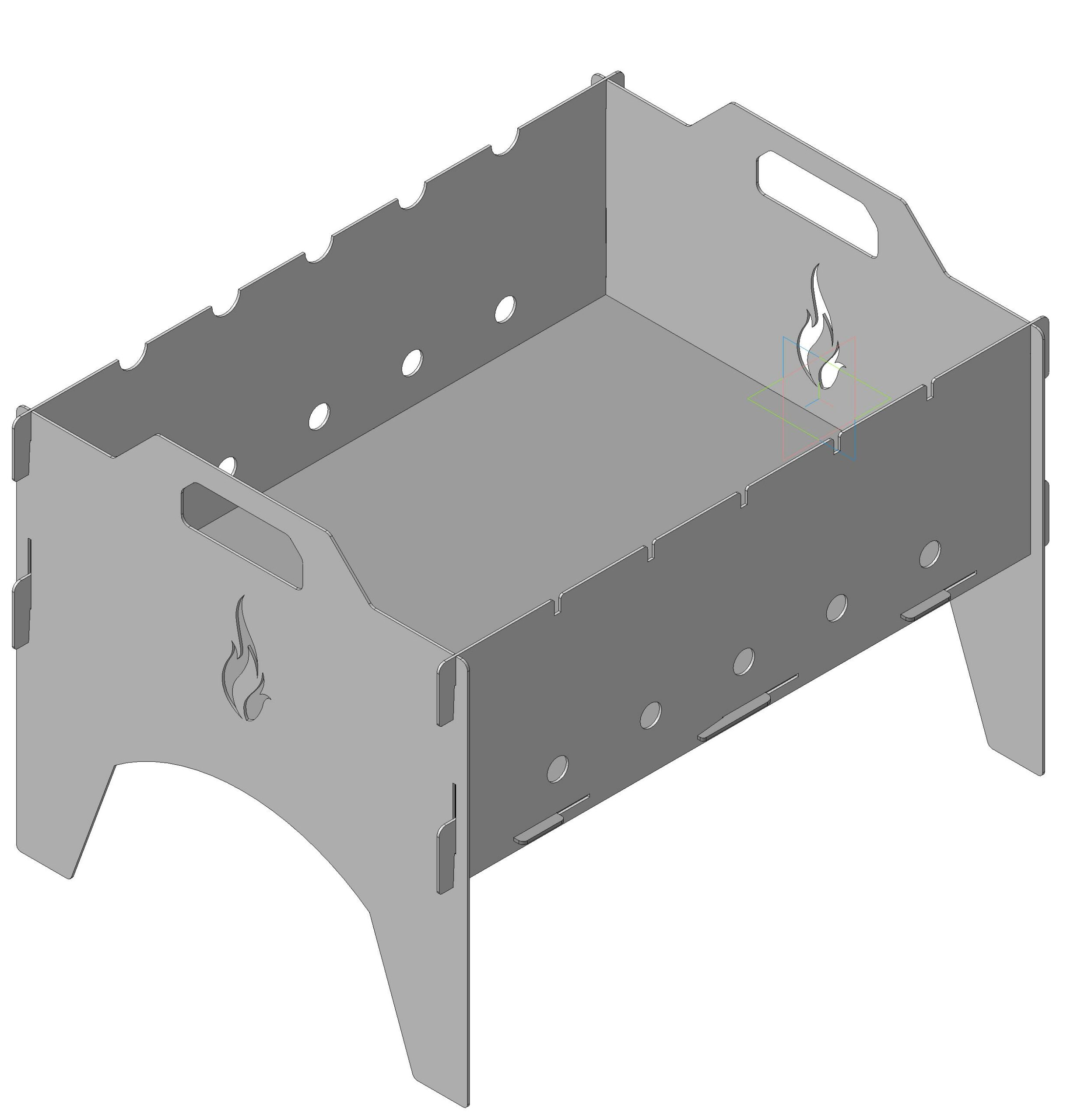 3D модель Мангал сборный 1,5мм
