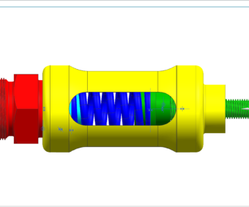 3D модель Клапан предохранительный МЧ00.05 NX