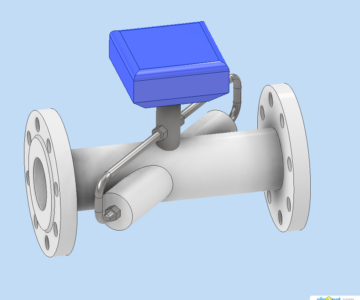 3D модель Расходомер Взлет УРСВ-311 DN65 PN25