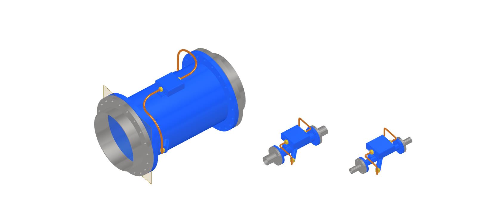 3D модель Расходомер ИУ-012 PN16 под DN600, DN80 и DN50