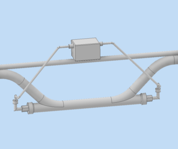 3D модель Расходомер ИУ-032 DN40 PN16