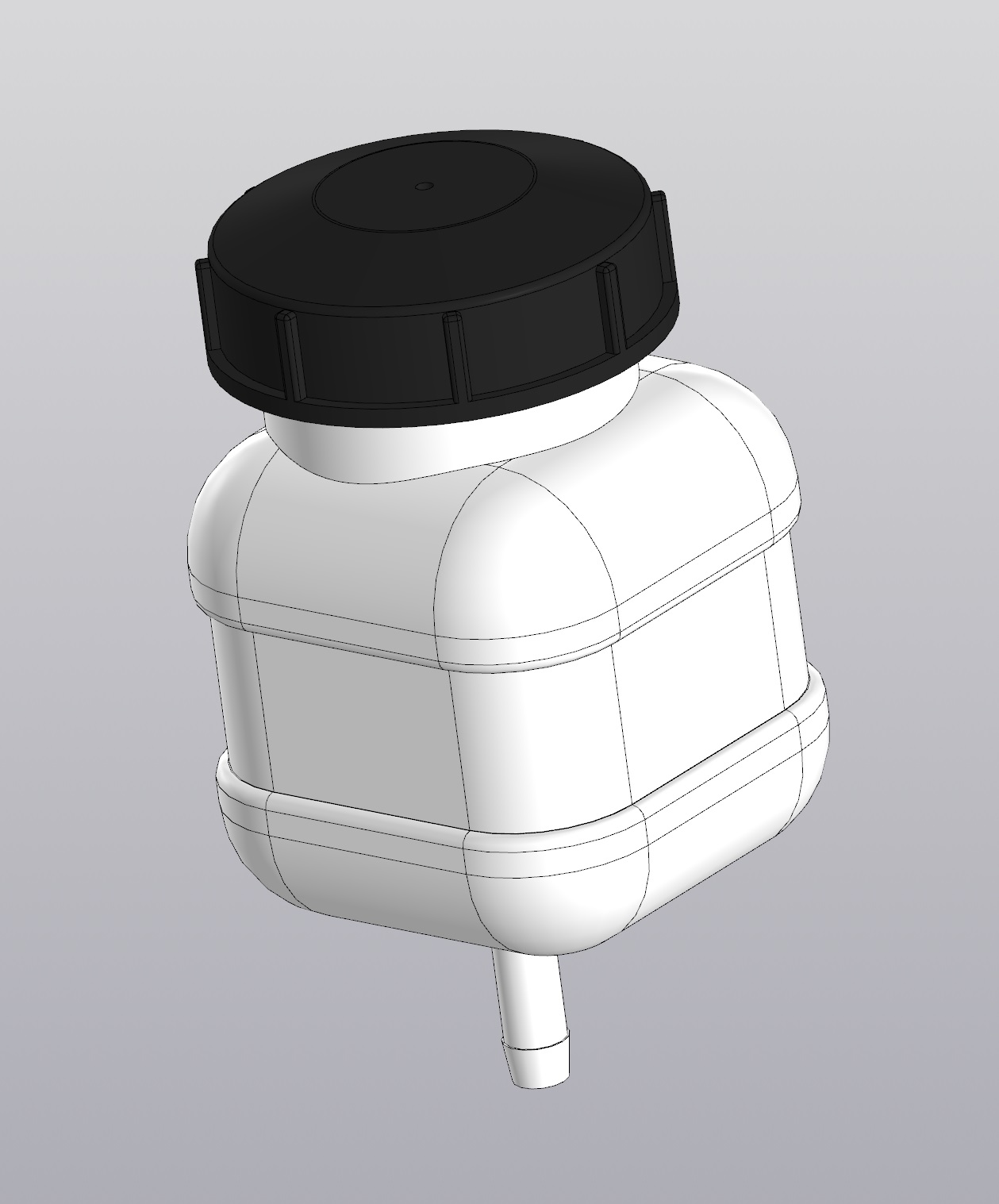 3D модель Бачок тормозной жидкости ГЦС