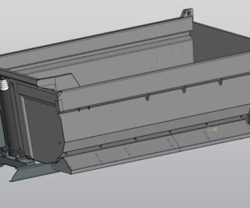 3D модель "U" образный самосвальный кузов