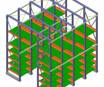 3D модель Стеллаж фронтальный 5630*5230 h6000