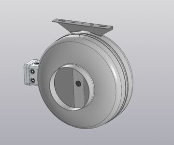 3D модель Вентилятор центробежный канальный ВKK-160