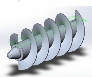 3D модель 3D Модель шнек 500мм