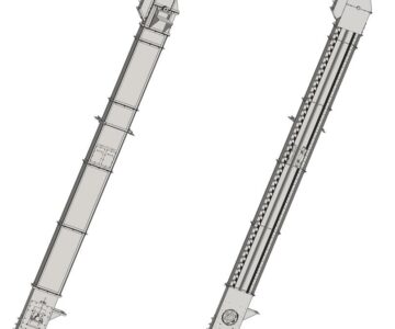 3D модель Элеватор ленточный (нория) ЛГ-160
