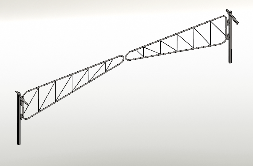 3D модель Шлагбаум длиной 6370мм
