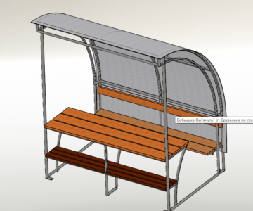 3D модель Беседка 2000х1400х2470