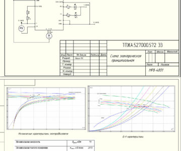 Чертеж Разработка электропривода насосного агрегата