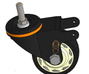 3D модель Колесо мебельное до 150 кг