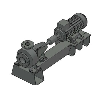 3D модель Насос центробежный Andritz ACP80-200.5S