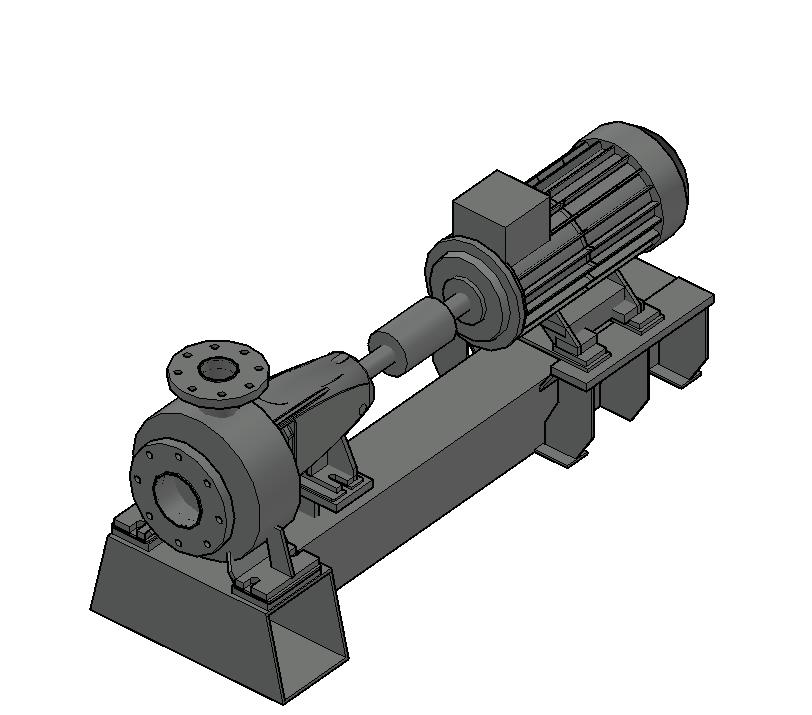 3D модель Насос центробежный Andritz ACP80-200.5S