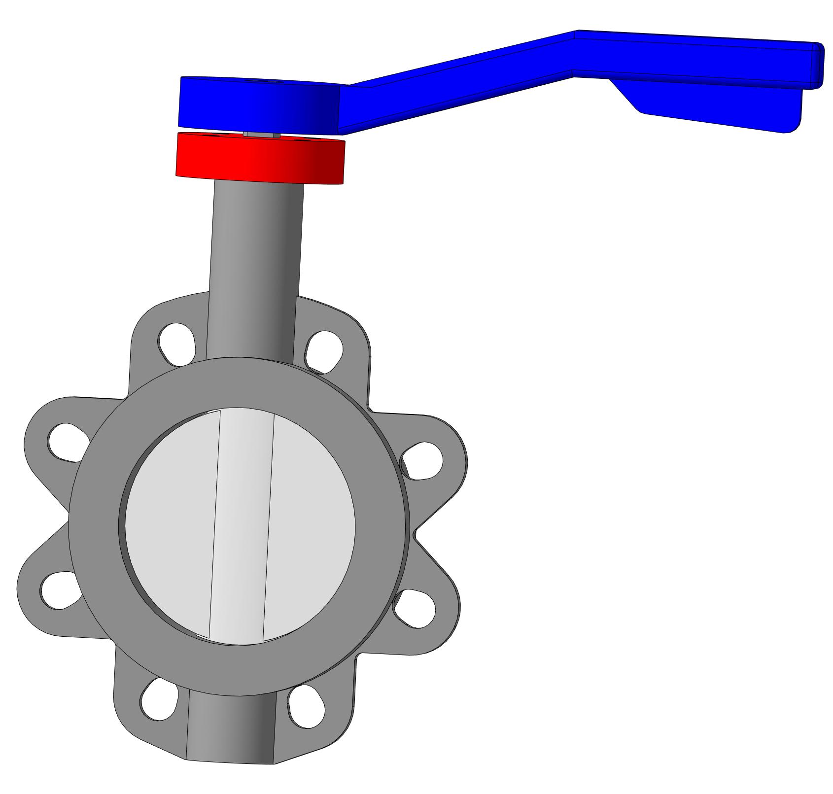 3D модель Затвор Keystone ДУ 125