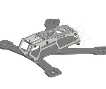 3D модель Квадрокоптер D5"