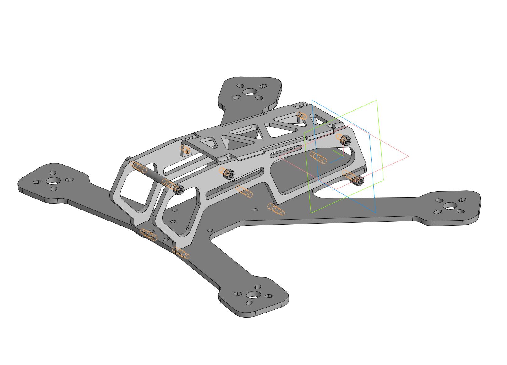 3D модель Квадрокоптер D5"