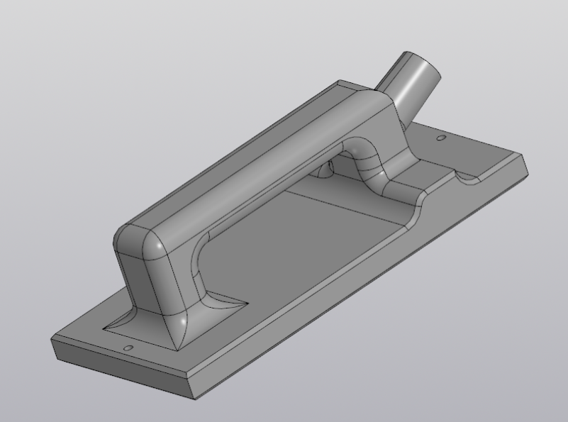 3D модель Терка шлифовальная с раструбом для пылесоса