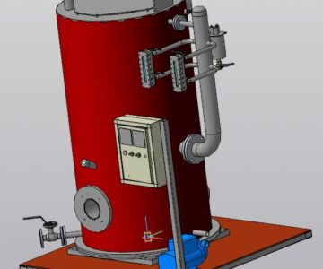 3D модель Паровой котел КПо-150