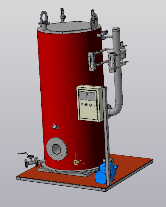 3D модель Паровой котел КПо-200