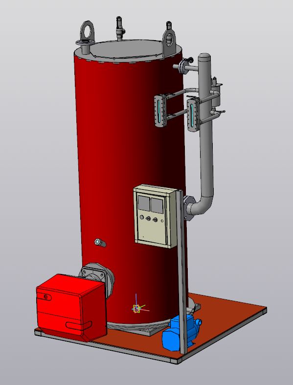 3D модель Паровой котел КПо-300