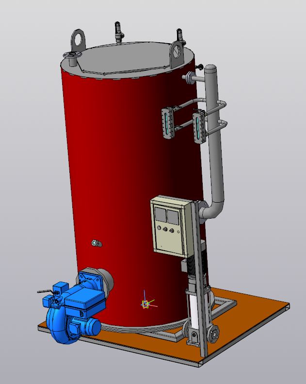 3D модель Паровой котел КПо-500