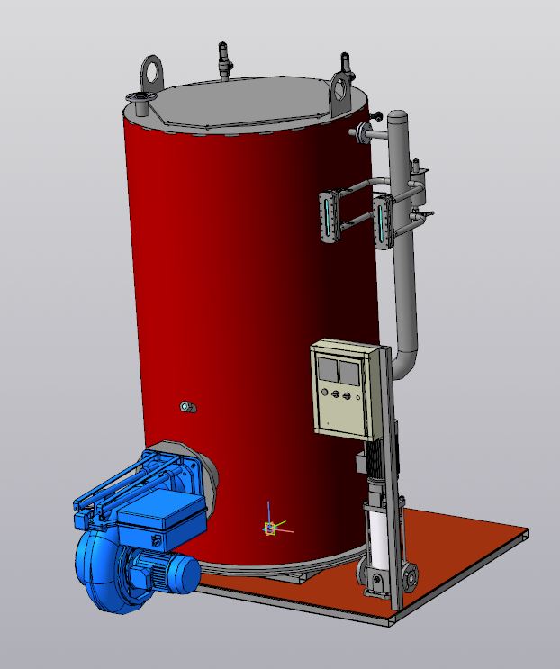 3D модель Паровой котел КПо-800