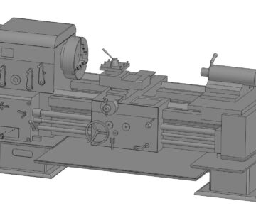 3D модель Станок токарный 162