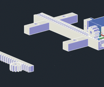 3D модель Зубчатая передача на Ардуино