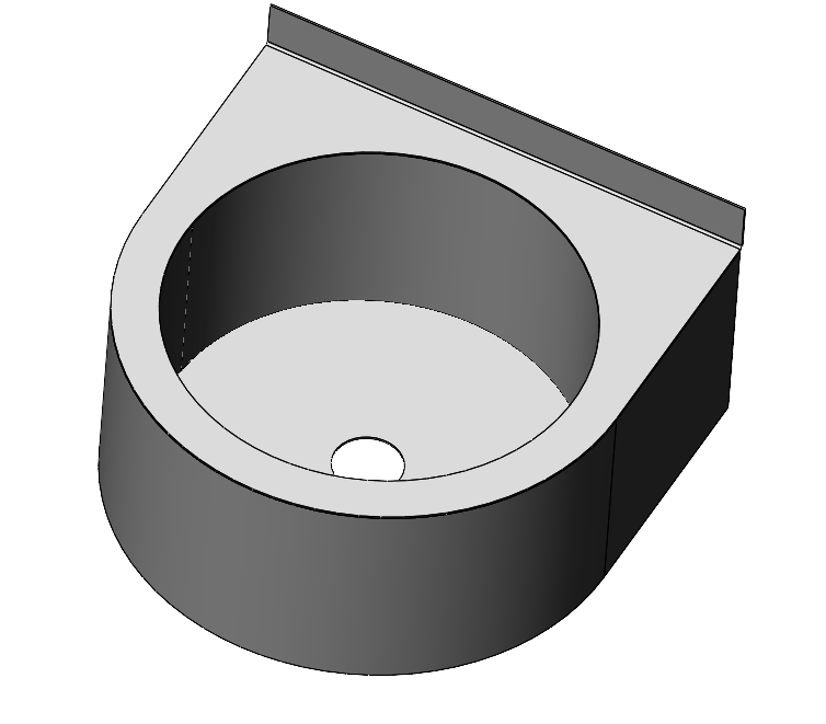 3D модель Антивандальная раковина