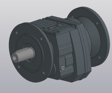 3D модель Соосно-цилиндрический редуктор RF57