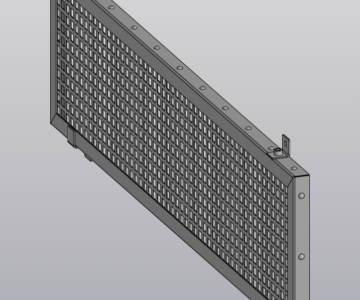 3D модель Решетка 800х200х20 мм