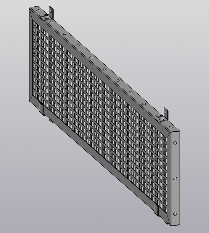 3D модель Решетка 800х200х20 мм