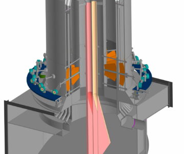 3D модель Модель горелки подовой газомазутной