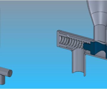 3D модель Дозатор стирального порошка с пружинным возвратом