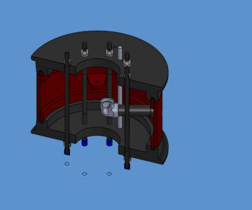 3D модель Камера для испытания на разрыв обода (Burst Rim Test)