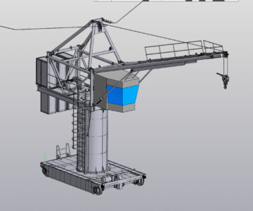 3D модель Кран стреловой КСМГ-5П