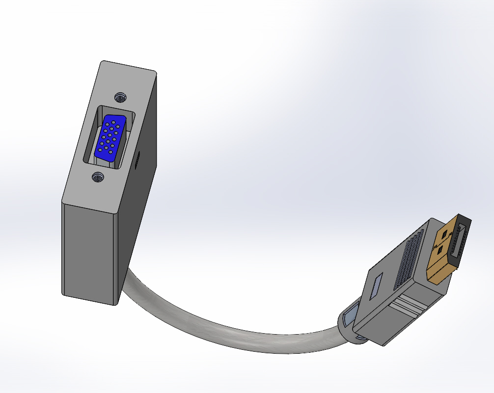 3D модель Переходник с HDMI на VGA