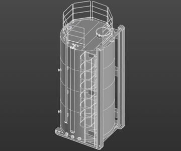 3D модель Модель ёмкости ВГЕ 50м3