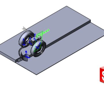 3D модель Мотоблок МТЗ - 05 моделирование движения плуга, доп. детали