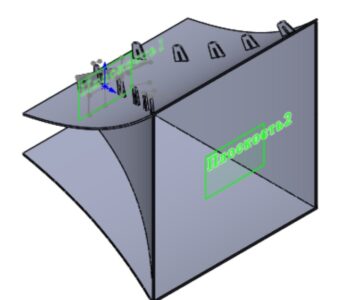 3D модель Рупор из фанеры прямой и гнутый